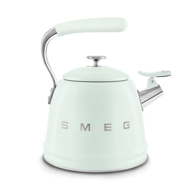 Smeg Pastel Yeşil Ocak Üstü Islıklı Kettle