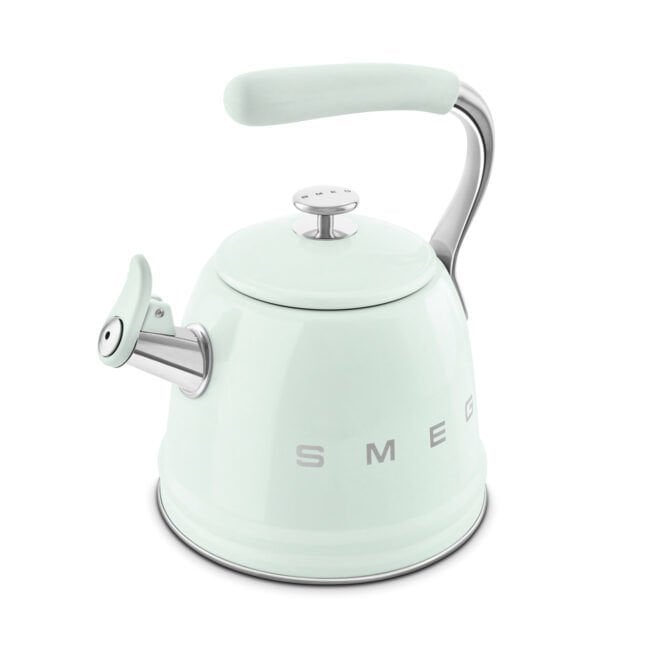Smeg Pastel Yeşil Ocak Üstü Islıklı Kettle