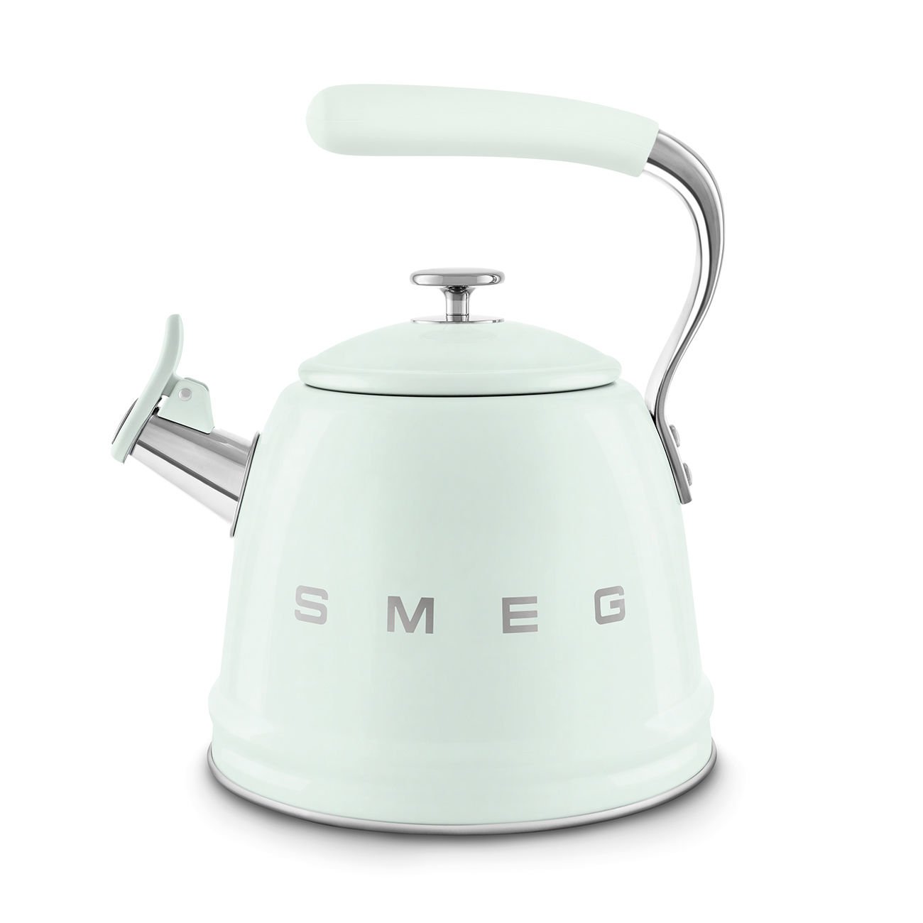 Smeg Pastel Yeşil Ocak Üstü Islıklı Kettle