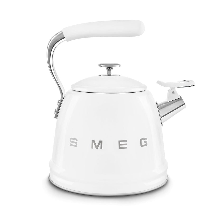 Smeg Beyaz Ocak Üstü Islıklı Kettle