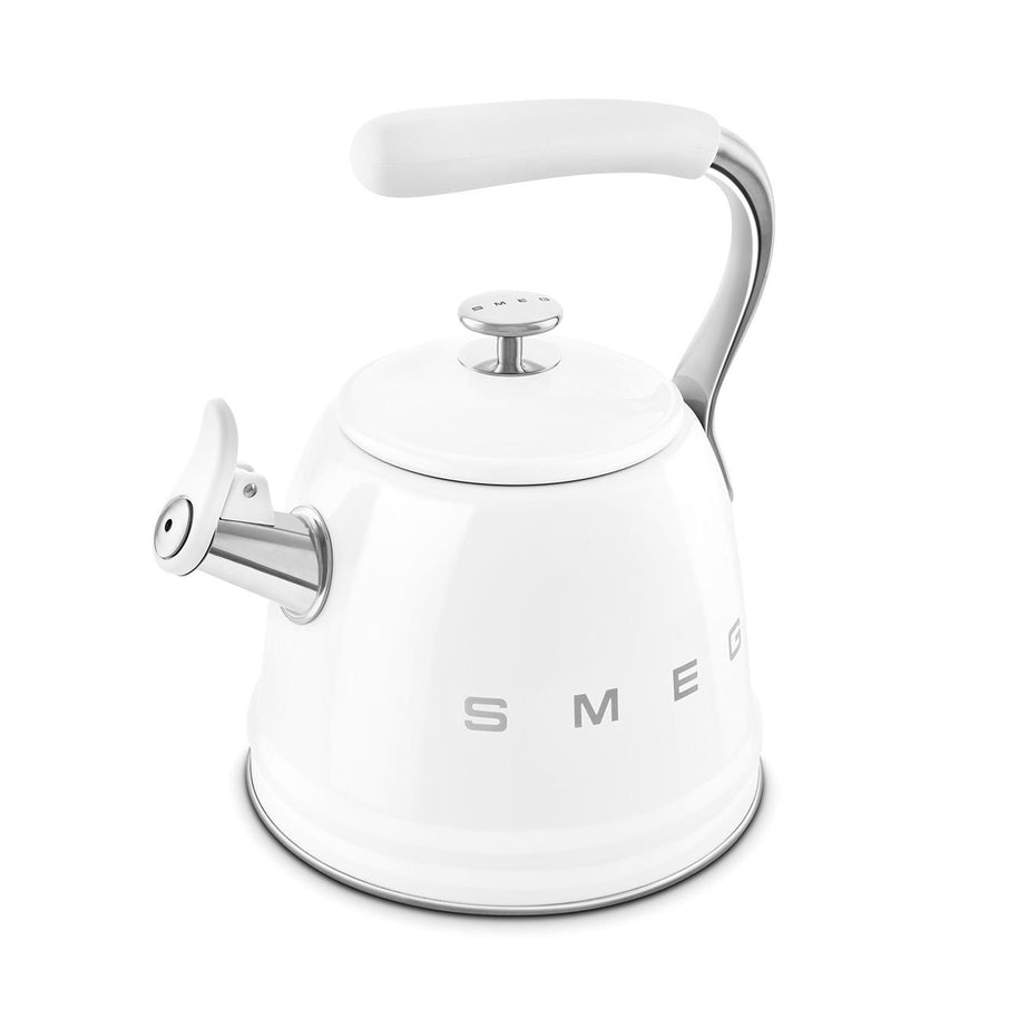 Smeg Beyaz Ocak Üstü Islıklı Kettle