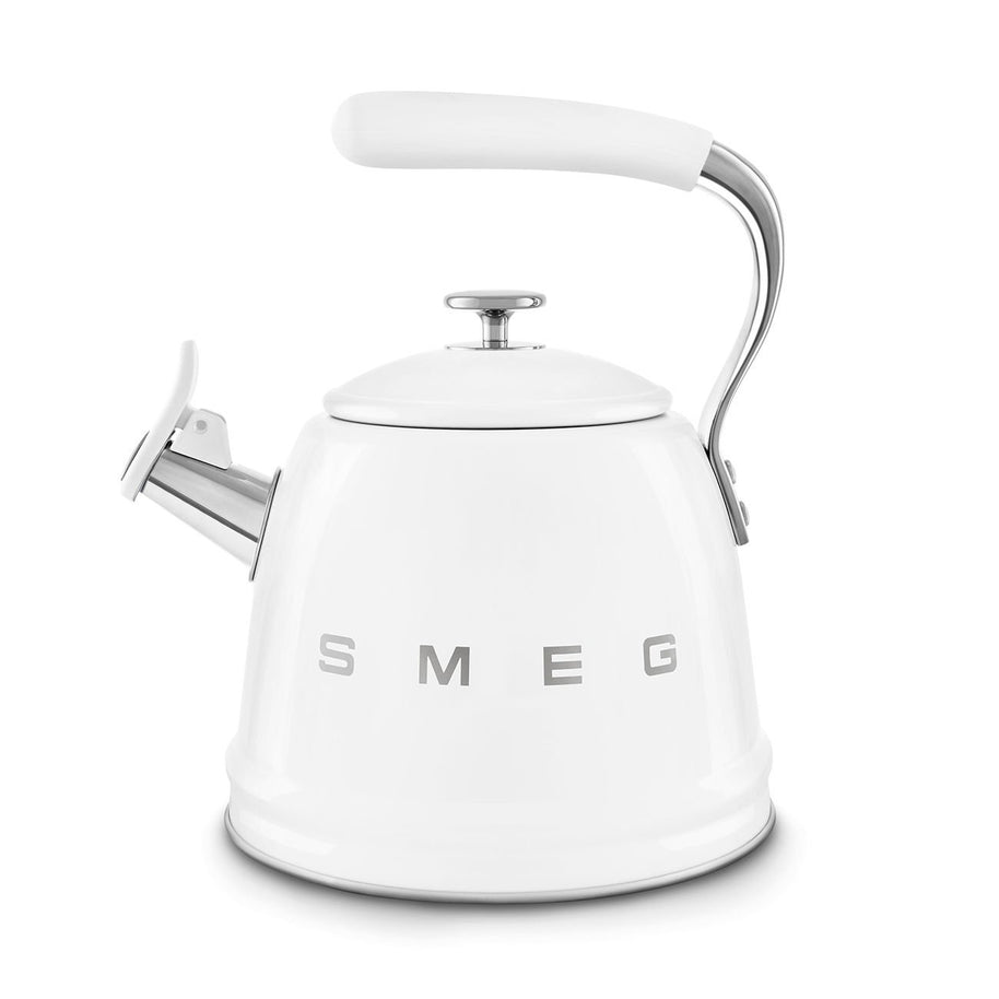 Smeg Beyaz Ocak Üstü Islıklı Kettle