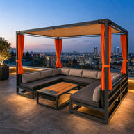 Gazebo Garden Corner Sofa Set