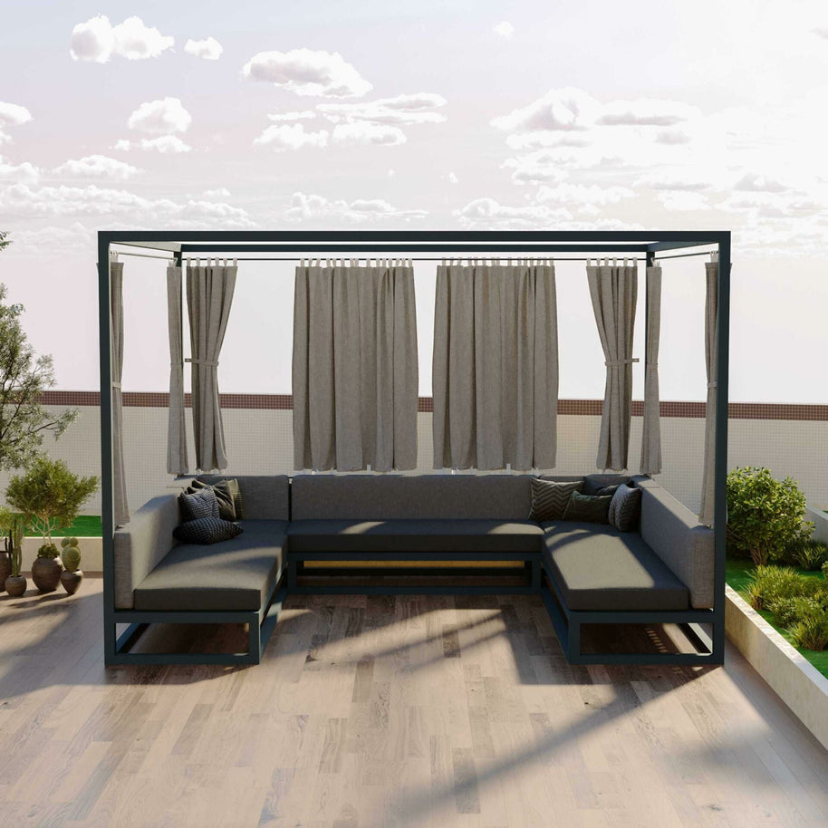 Gazebo Bahçe Köşe Koltuk Takımı