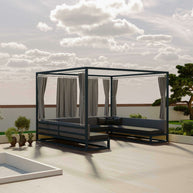 Gazebo Bahçe Köşe Koltuk Takımı