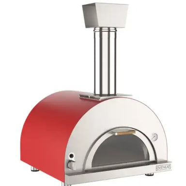 Kırmızı 2 Pizza'lı Gazlı Fırın
