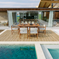 Icon Teak Bahçe Masa Takımı-240 Cm