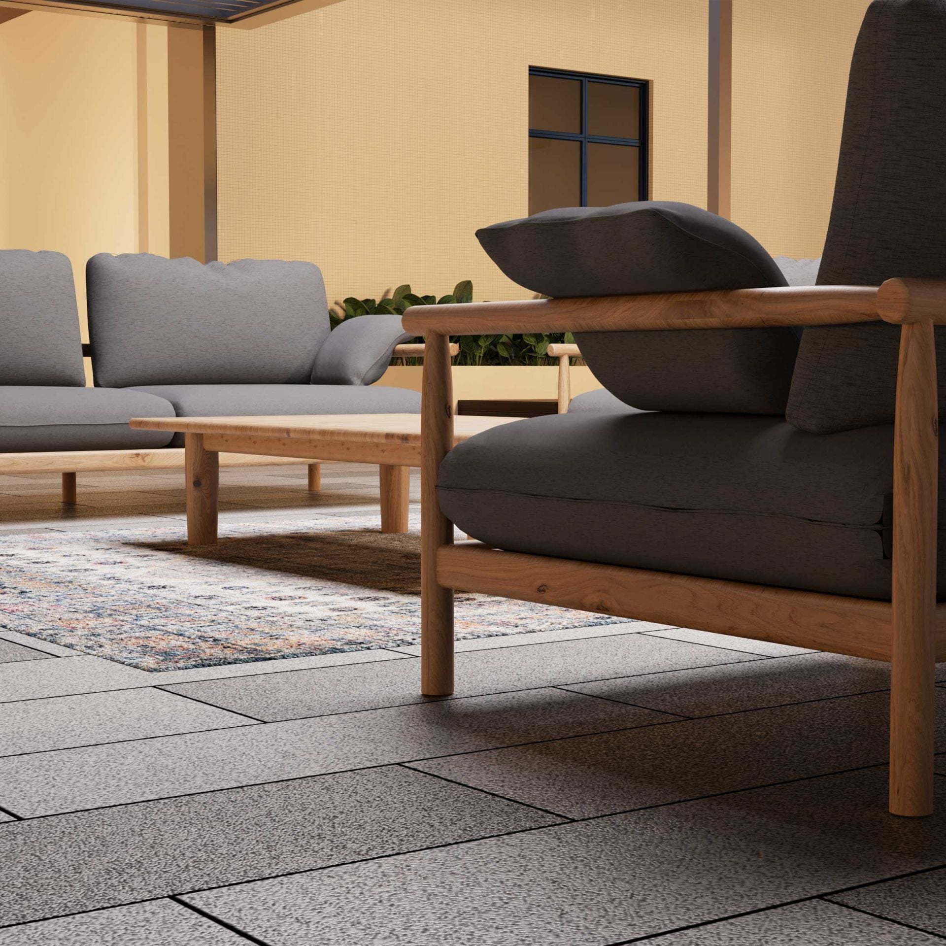 Icon Teak Bahçe Koltuk Takımı
