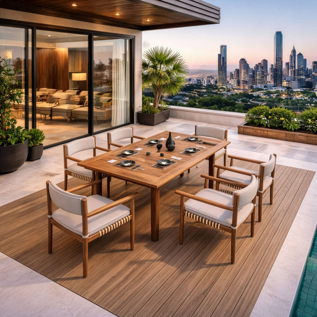 Icon Teak Bahçe Masa Takımı-240 Cm
