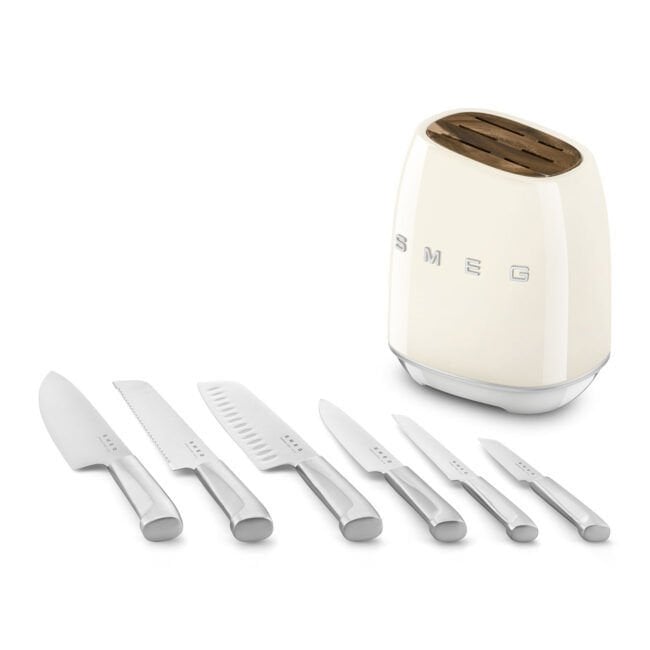 Smeg Krem Standlı Bıçak Seti