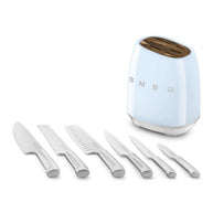 Smeg Pastel Mavi Standlı Bıçak Seti