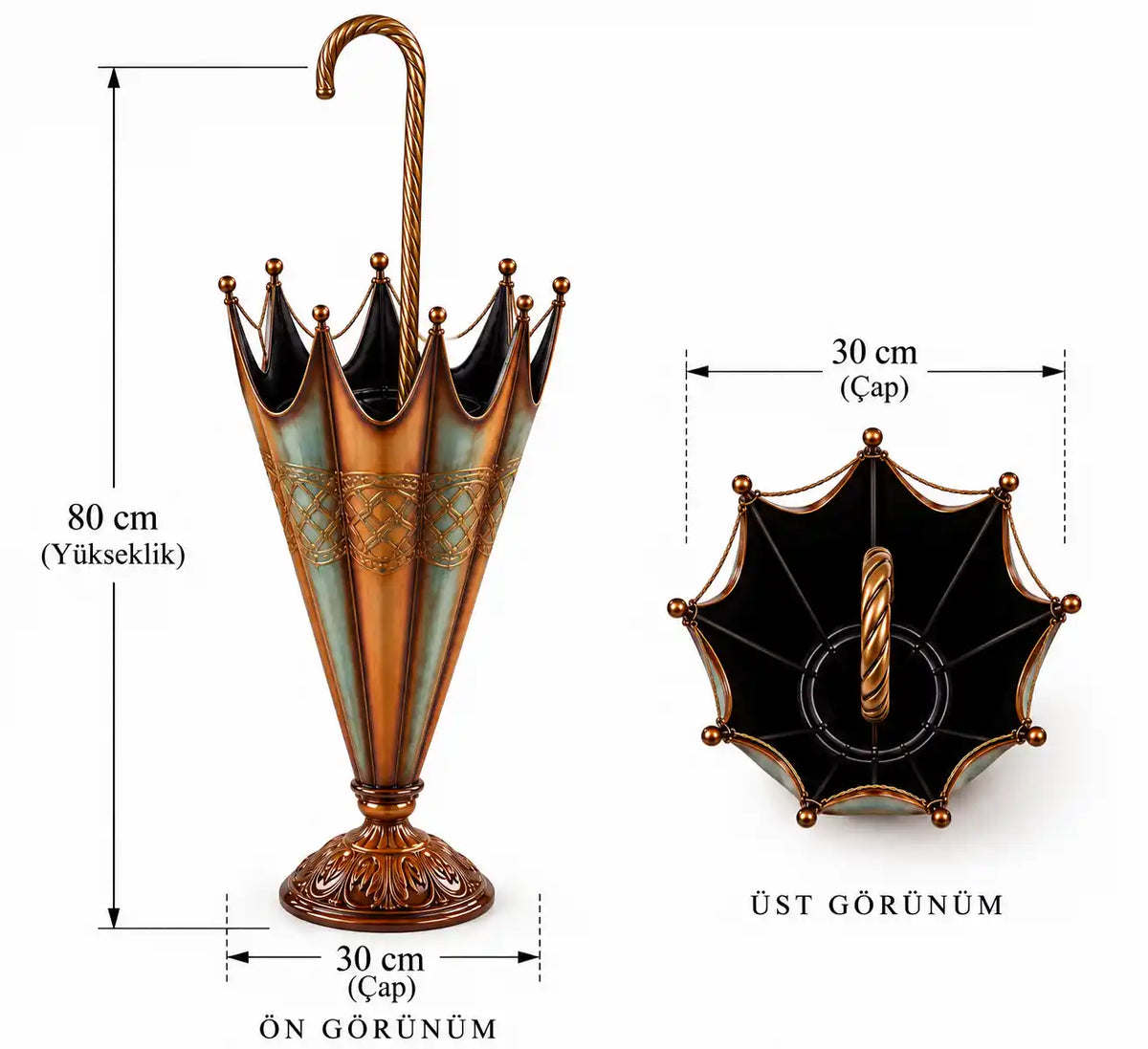 Metal Küçük Şemsiyelik