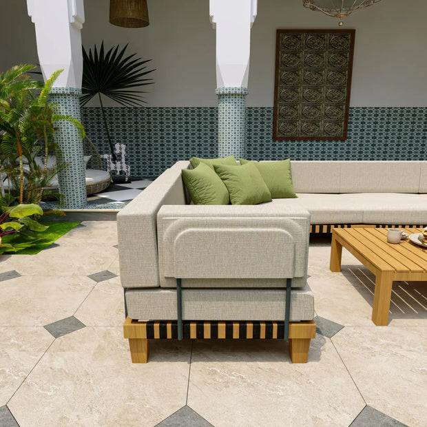 Langkawi Teak Bahçe Köşe Koltuk Takımı