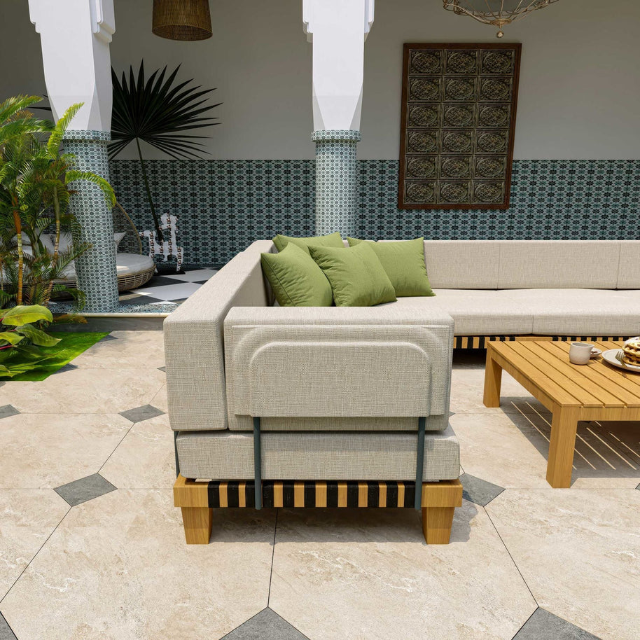 Langkawi Teak Bahçe Köşe Koltuk Takımı