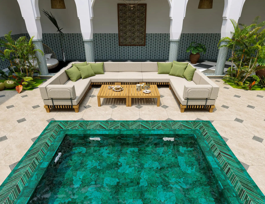 Langkawi Teak Bahçe Köşe Koltuk Takımı
