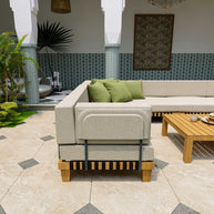 Langkawi Teak Bahçe Köşe Koltuk Takımı