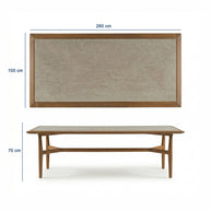 Troy Teak Bahçe Masa Takımı-280 Cm