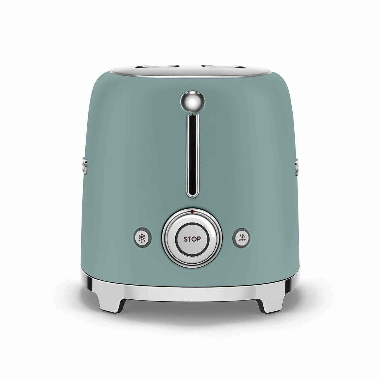 Smeg Mat Zümrüt Yeşil 2x1 Ekmek Kızartma Makinesi