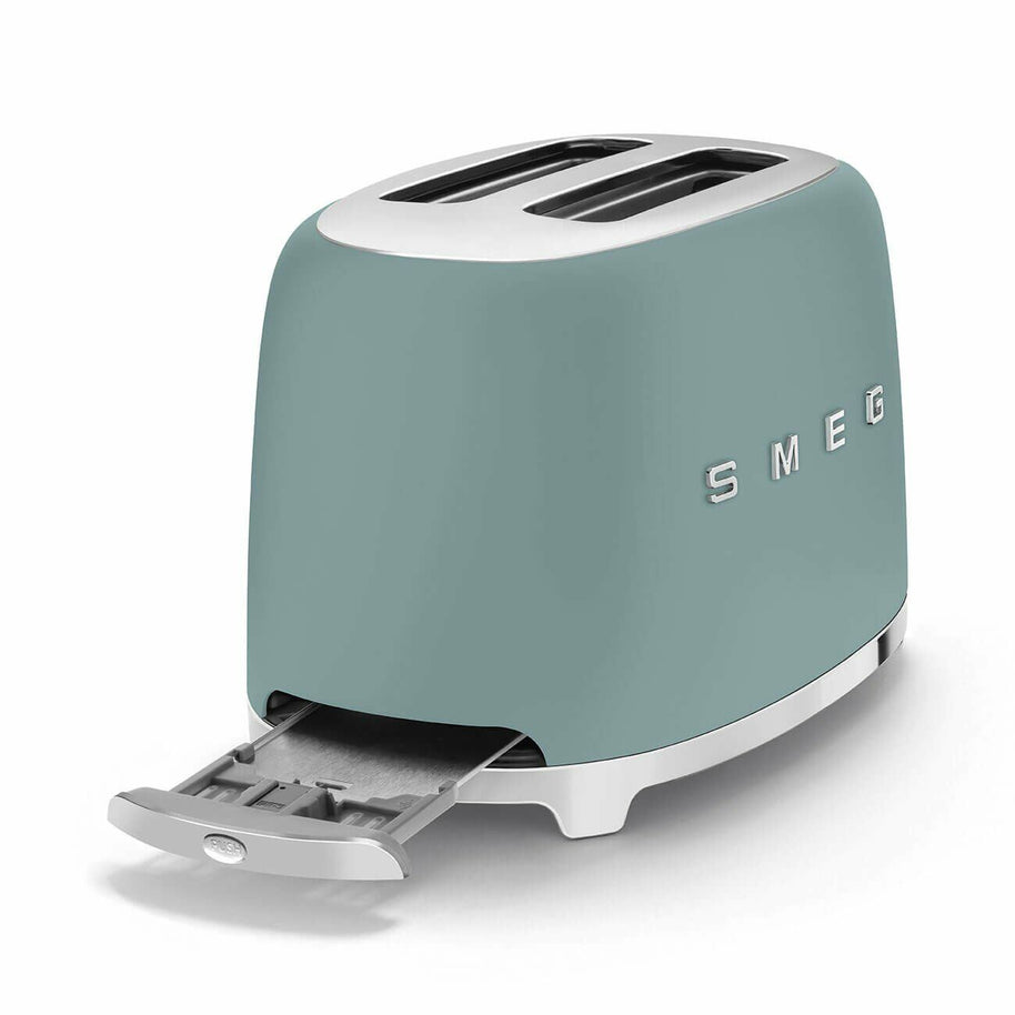 Smeg Mat Zümrüt Yeşil 2x1 Ekmek Kızartma Makinesi