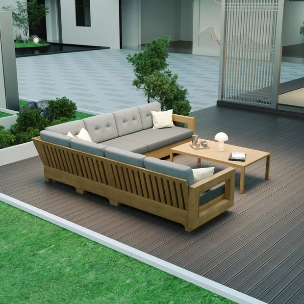 Milano Teak Bahçe Köşe Koltuk Takımı