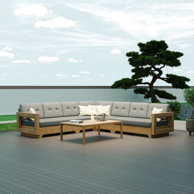 Milano Teak Bahçe Köşe Koltuk Takımı