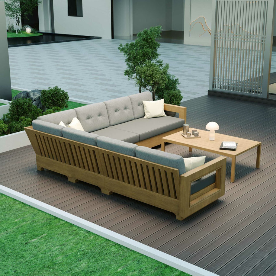Milano Teak Bahçe Köşe Koltuk Takımı