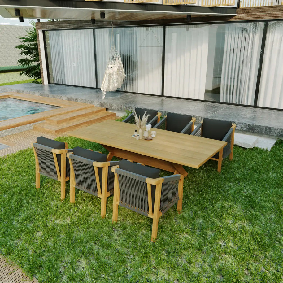 Mira Teak Bahçe Masa Takımı-230 Cm