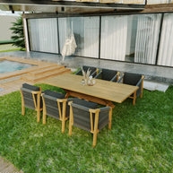 Mira Teak Bahçe Masa Takımı-230 Cm