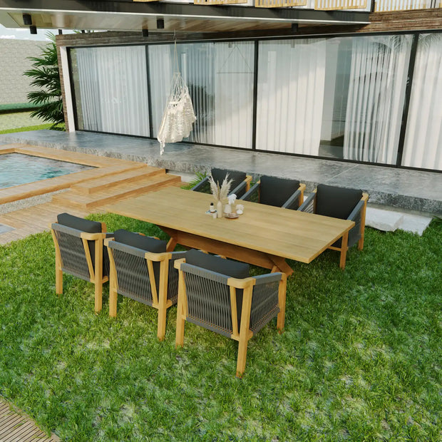 Mira Teak Bahçe Masa Takımı-230 Cm