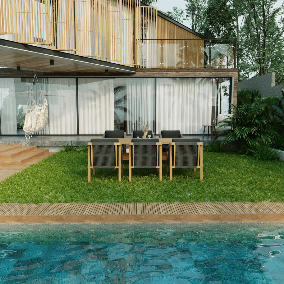 Mira Teak Bahçe Masa Takımı-230 Cm