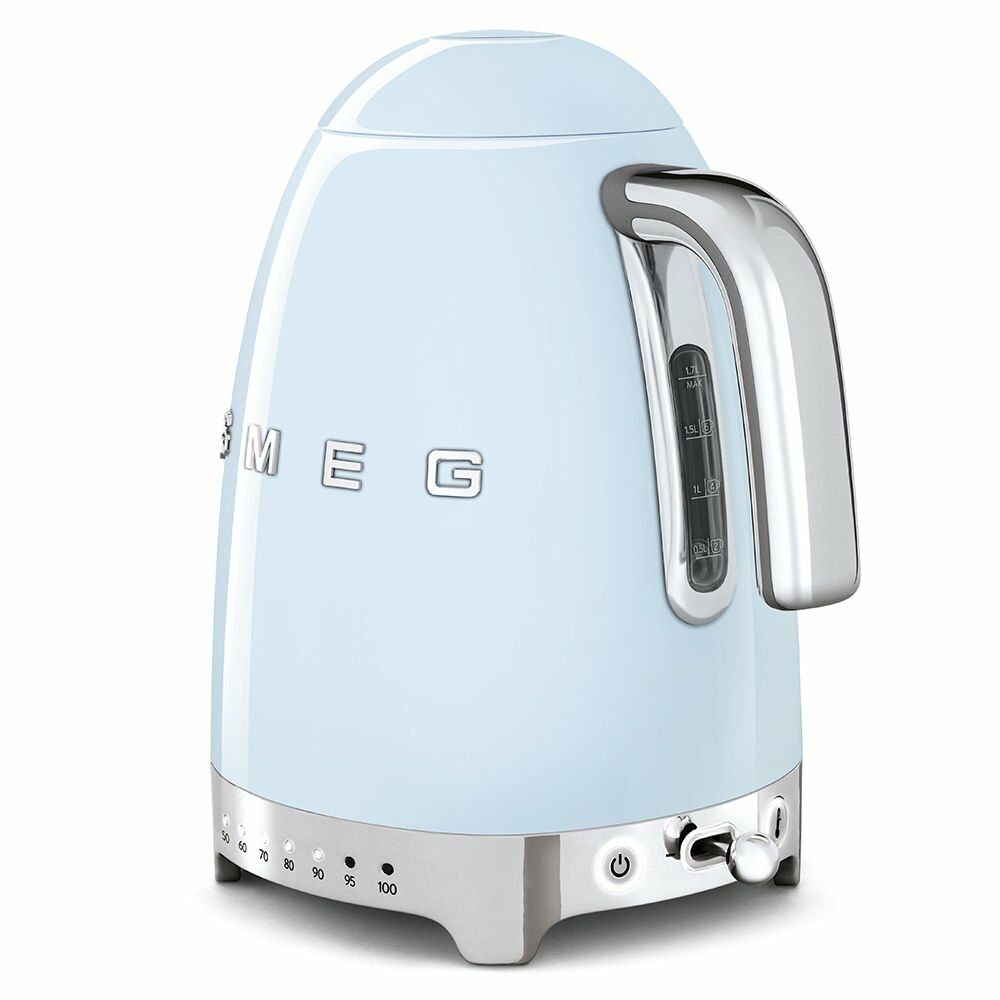Smeg Pastel Mavi Isı Ayarlı Kettle