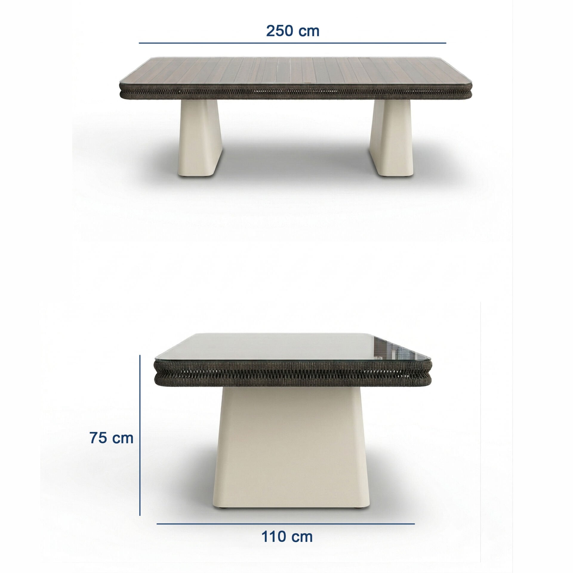 Poyraz Bahçe Masa Takımı-250 Cm