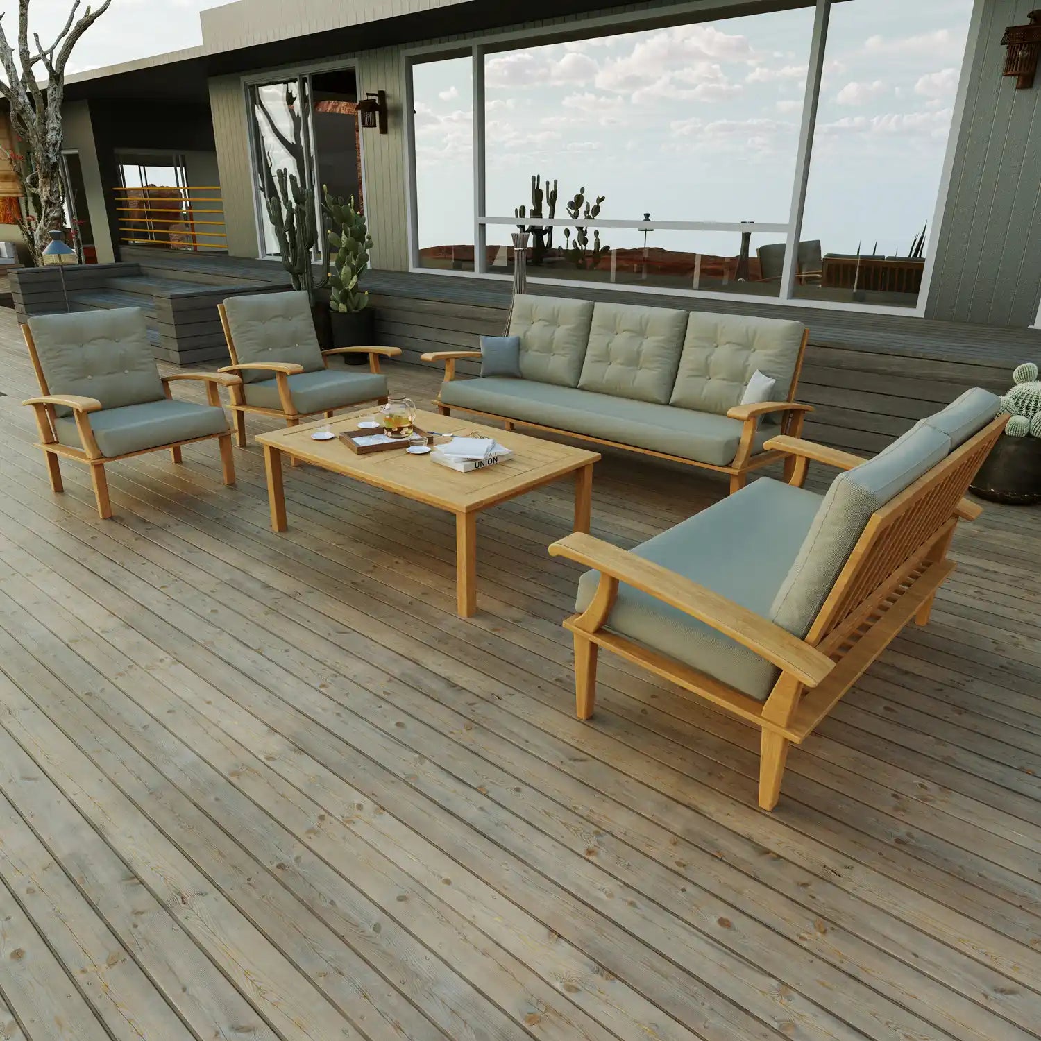 Queens Teak Bahçe Koltuk Takımı
