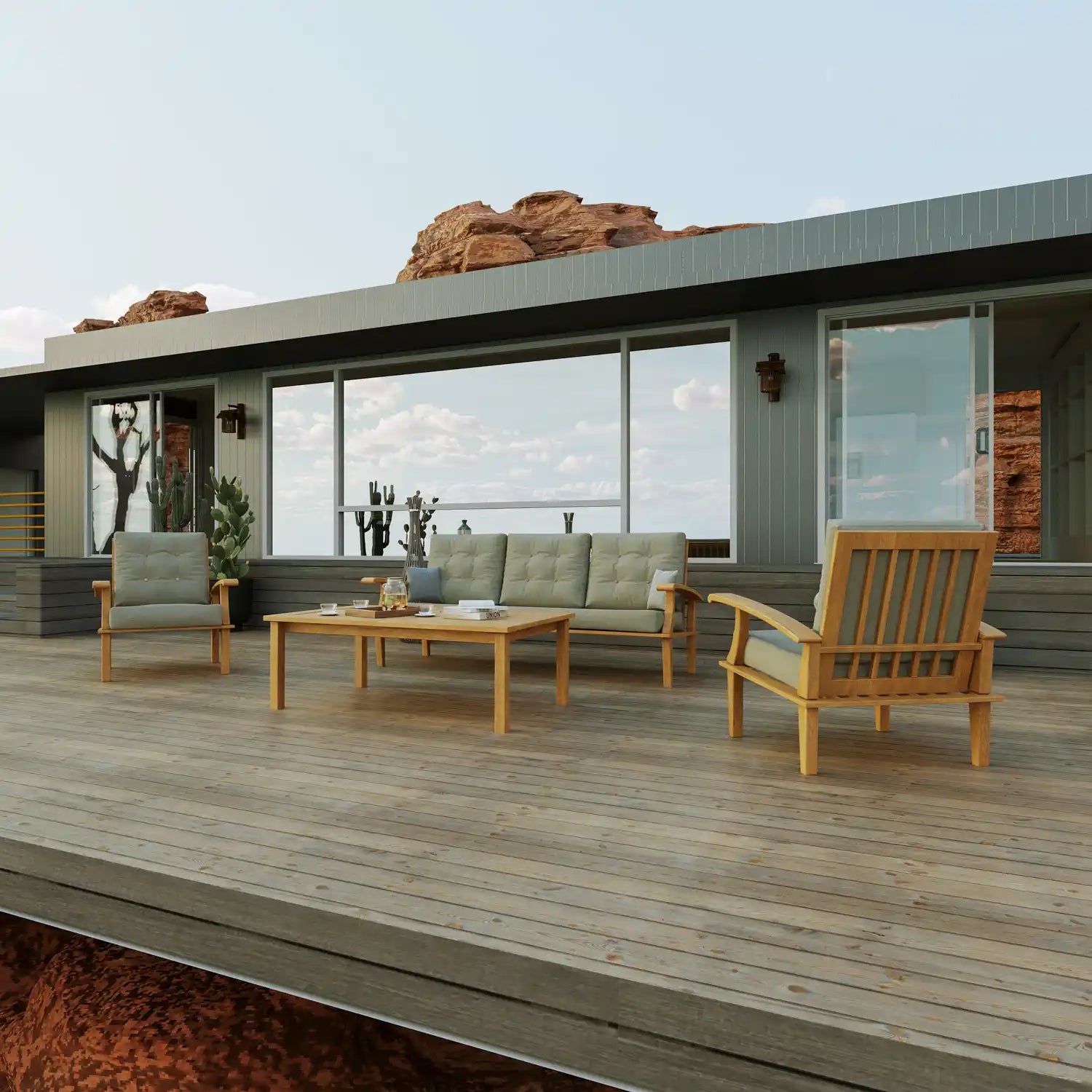 Queens Teak Bahçe Koltuk Takımı