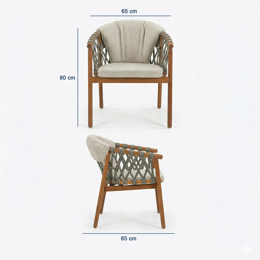 Troy Teak Bahçe Masa Takımı-280 Cm