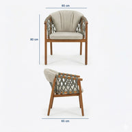 Troy Teak Bahçe Masa Takımı-280 Cm