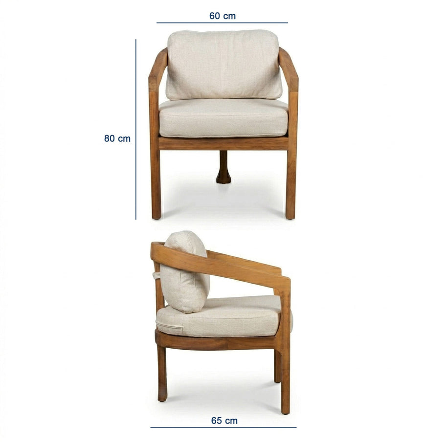 Vanessa Teak Bahçe Masa Takımı-225 Cm