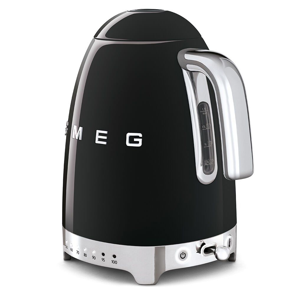 Smeg Siyah Isı Ayarlı Kettle