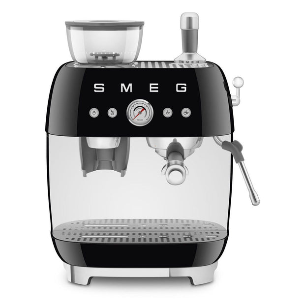 Smeg Siyah Öğütücülü Espresso Kahve Makinesi