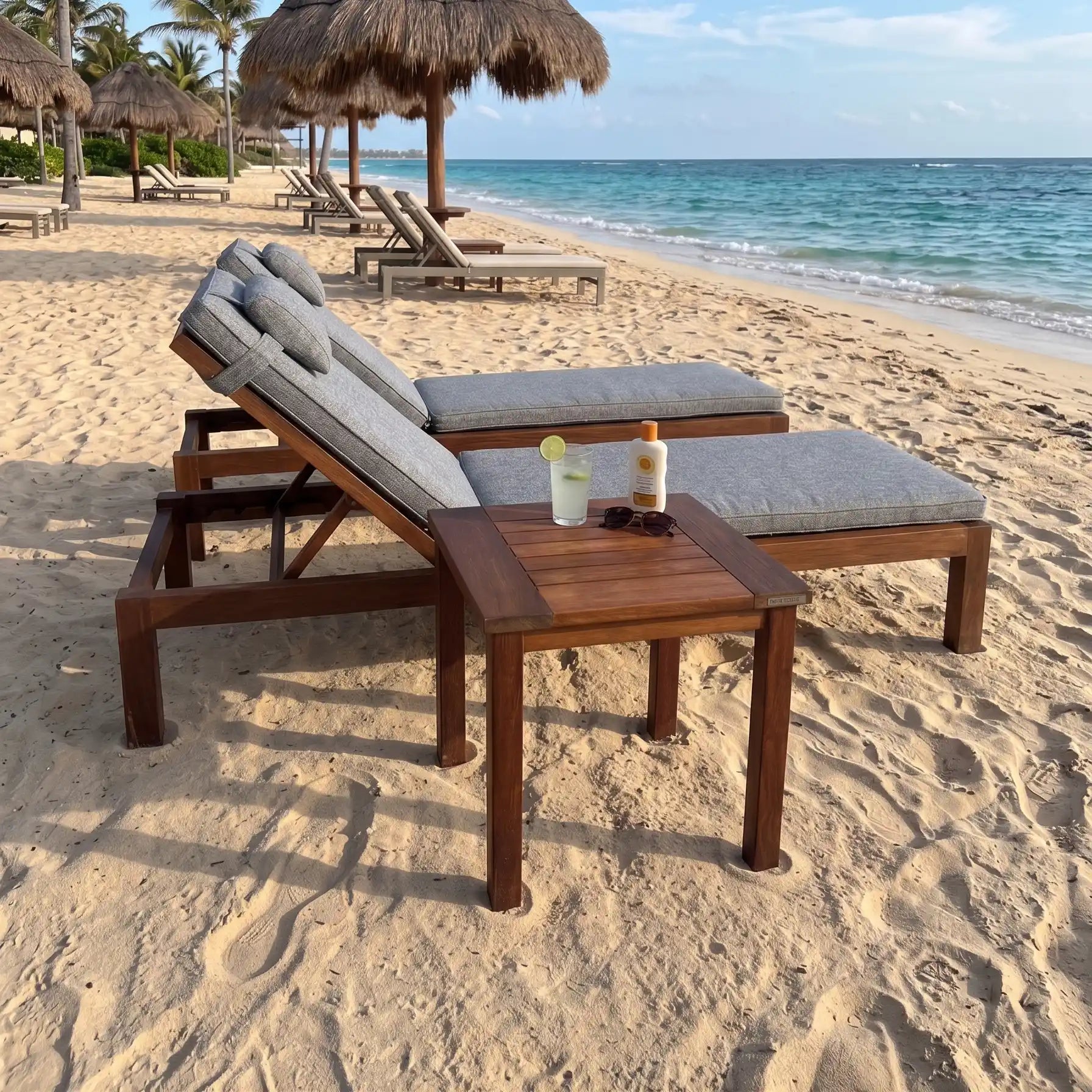 Teak-Beistelltisch