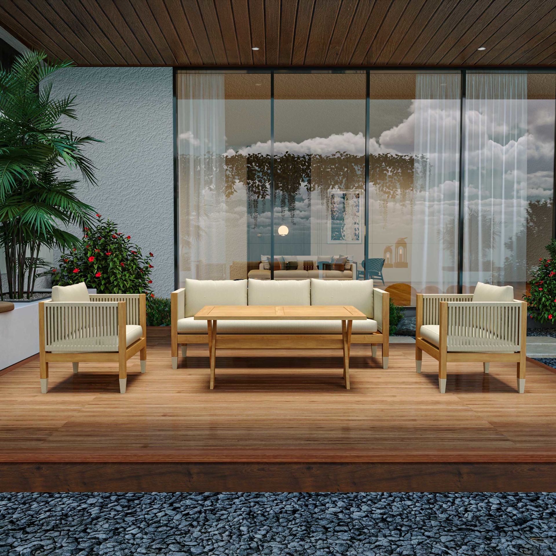 Soho Teak Bahçe Koltuk Takımı