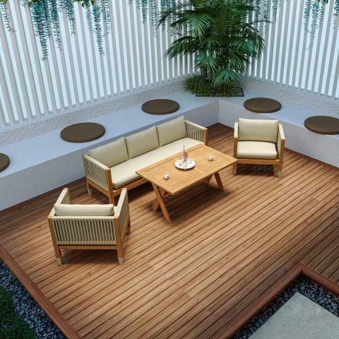 Soho Teak Bahçe Koltuk Takımı