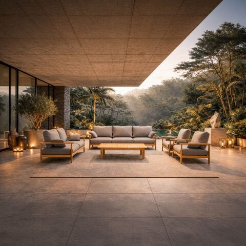 Icon Teak Bahçe Koltuk Takımı