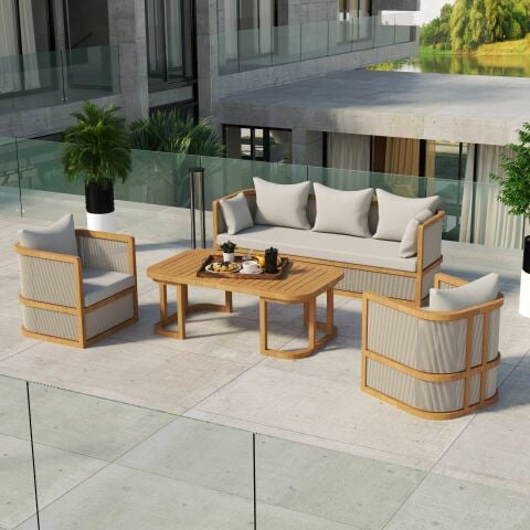 Antonyo Teak bahçe Koltuk Takımı