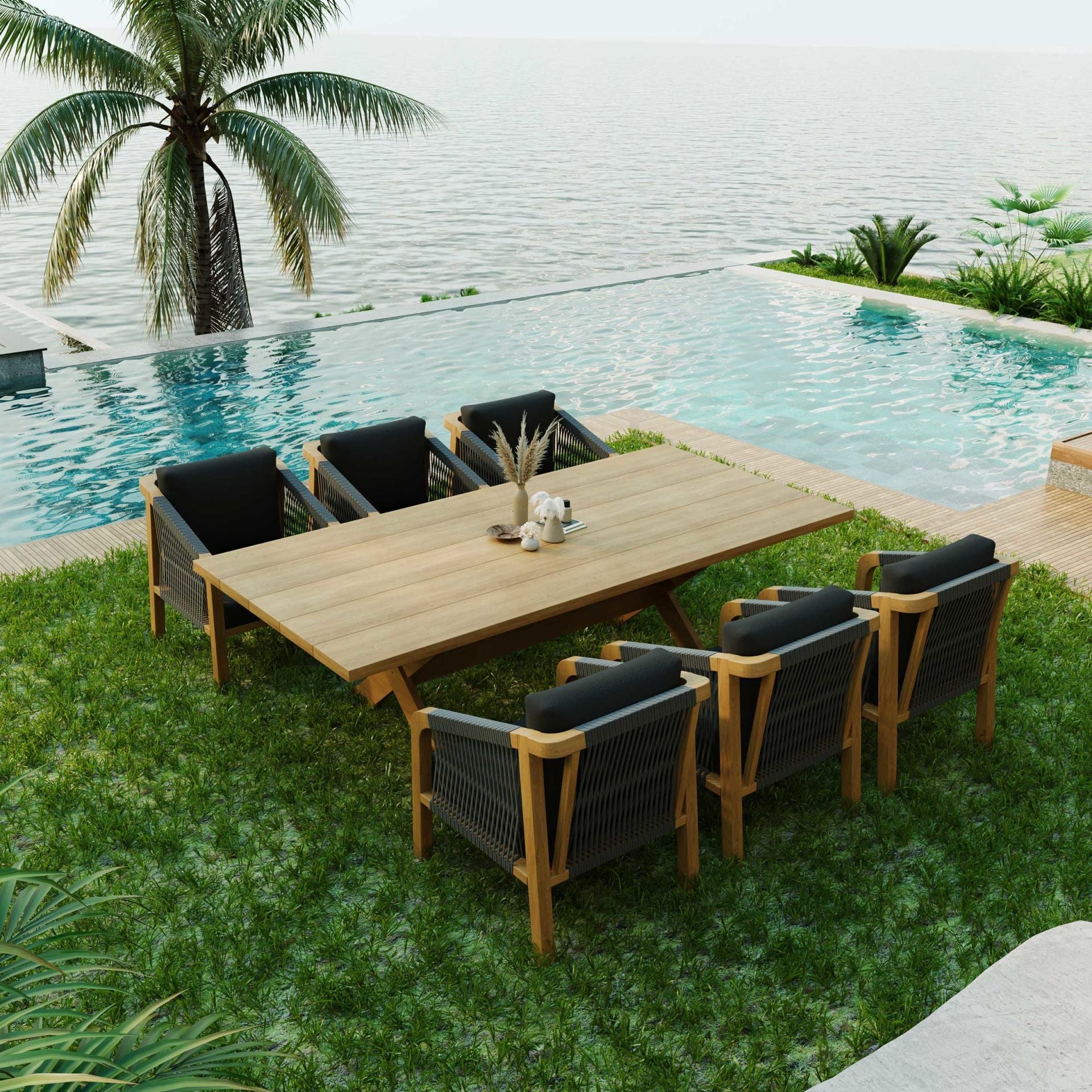 Mira Bahçe Masa Takımı-230 Cm