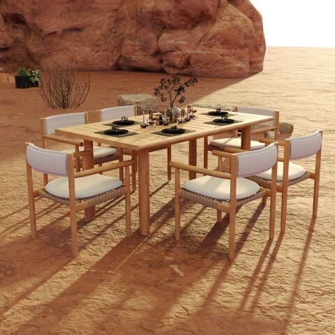 Icon Teak Bahçe Masa Takımı-240 Cm