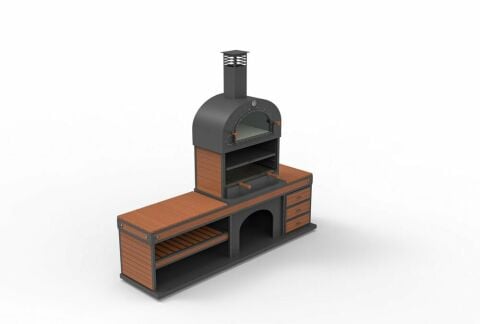 شواء بالفرن طويل