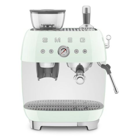 Smeg Pastel Yeşil Öğütücülü Espresso Kahve Makinesi