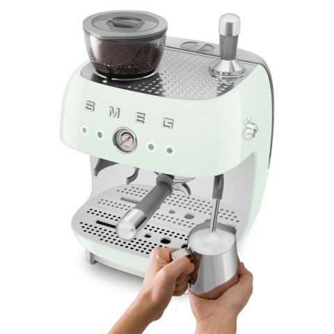 Smeg Pastel Yeşil Öğütücülü Espresso Kahve Makinesi