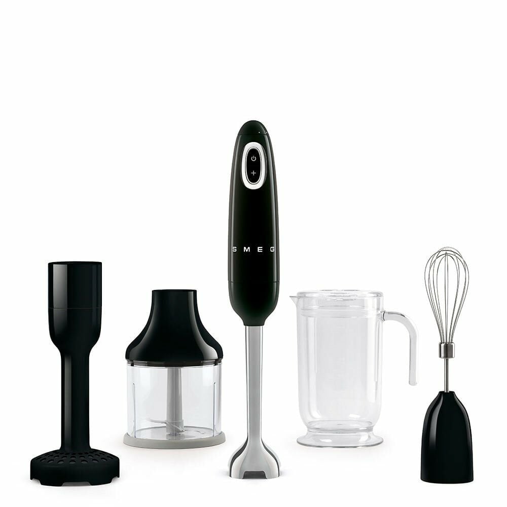 Smeg Retro Siyah El Blender Seti Tritan